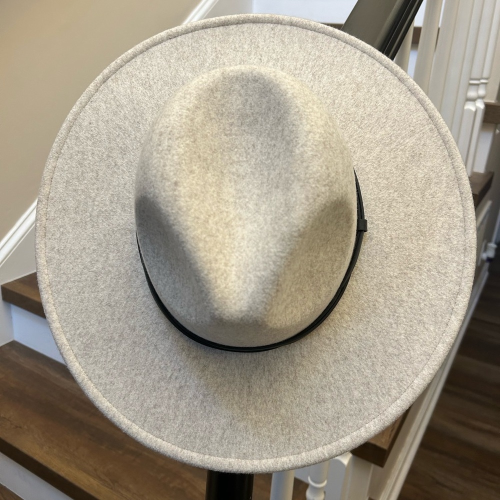 Stylish Light Gray Wide Brim Hat
